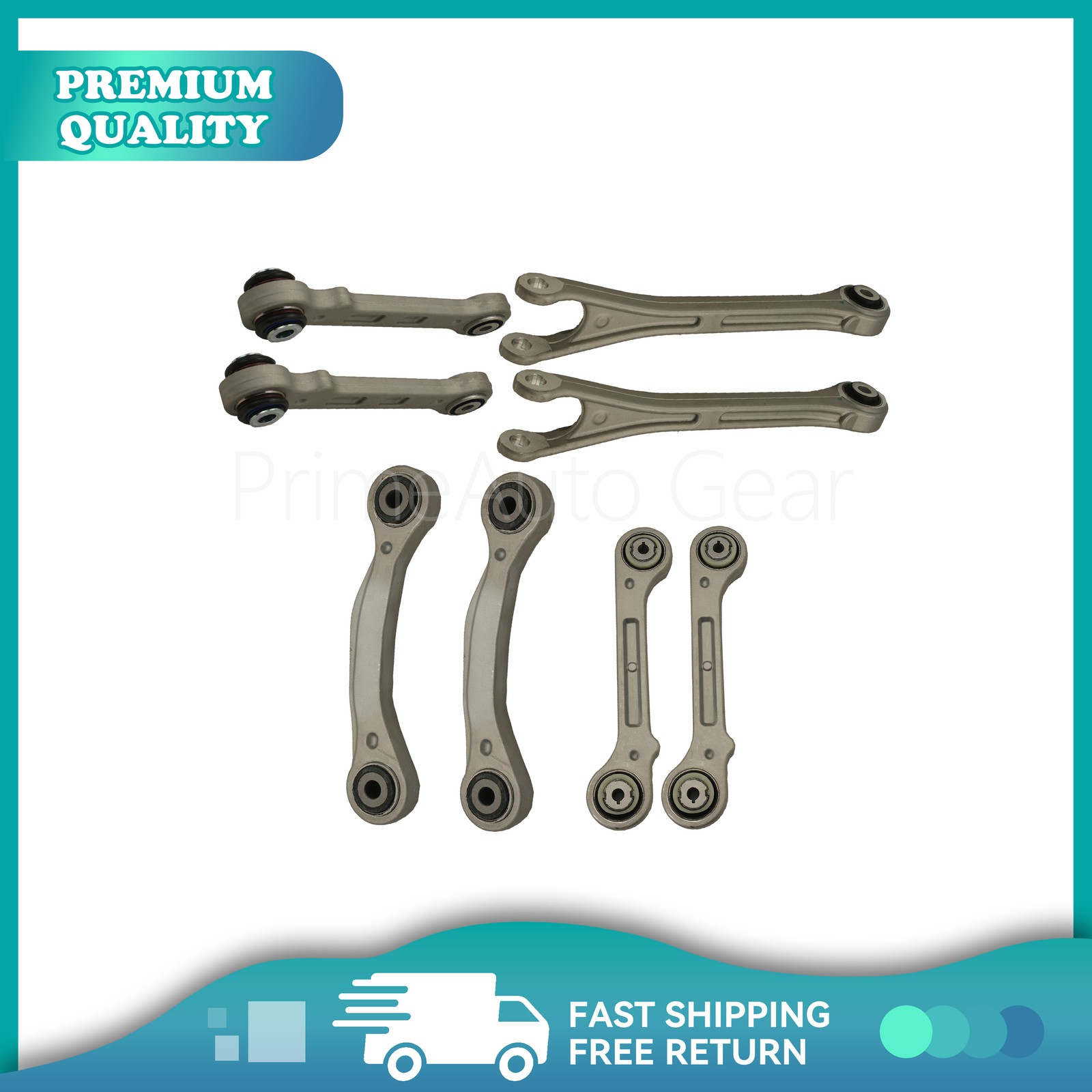 8PCS Fit 2017+ Maserati Levante Rear Suspension Control Arm Kit US