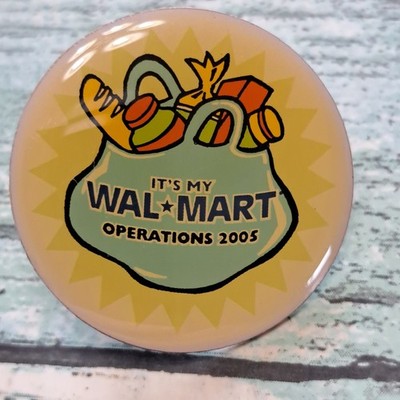 Walmart Employee Associate Pin - It's My Walmart Operations 2005 Bag Groceries