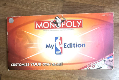 Monopoly My NBA Basketball Edition 2006 Customize Your Own Game New Open Box
