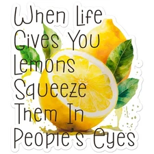 Life Gives Lemons - Vinyl Decal Sticker - Car Window Laptop - ebn11755