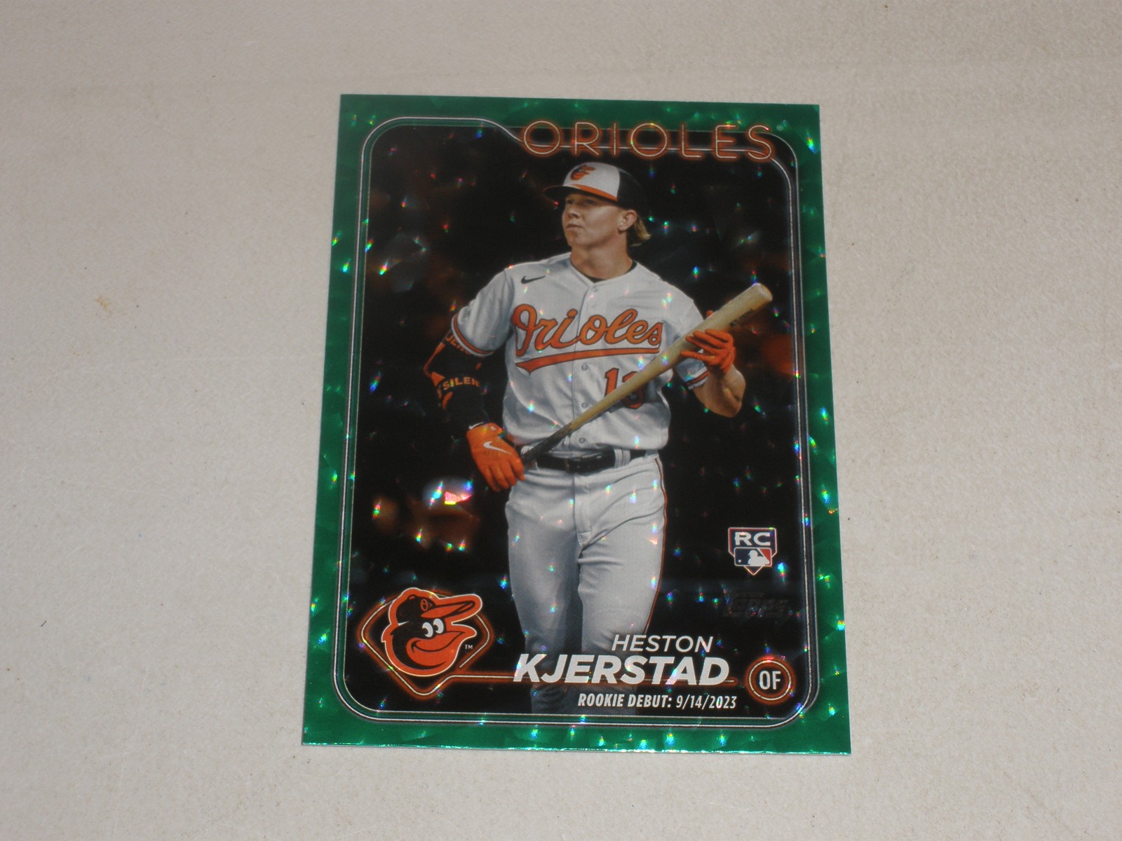 2024 Topps Update Green Crackle Foilboard #US86 Heston Kjerstad 156/499 RC