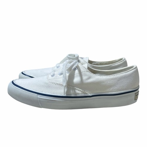 Sperry Top Sider Womens 6.5 Sneaker Classic Canvas Lace Up Non Slip Casual White - Picture 4 of 13