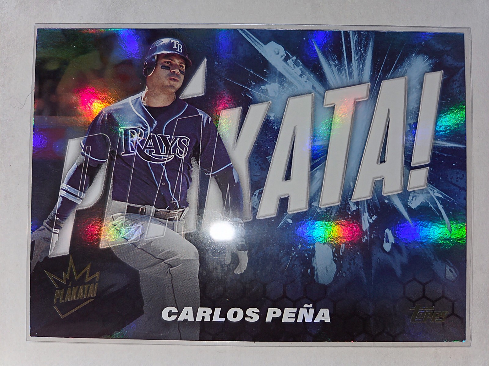 2025 Topps Series 1 Carlos Pena Plakata! PLAK-1 Tampa Bay Rays SSP Case Hit