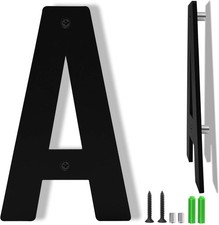 3" 4" 5" 6" 8" Black Aluminum Letters, Floating House Address Numbers for Outsid