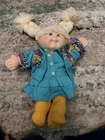 Vintage Cabbage Patch Kids First Edition 1990 Doll Original Clothes Blue Eyes