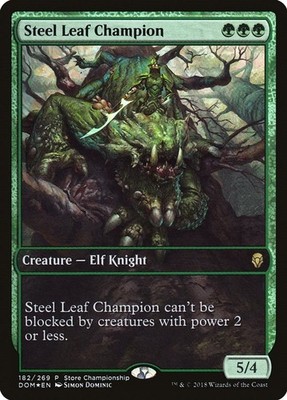 LP - Foil - Steel Leaf Champion - 182 - Game Day & Store Championship Promos