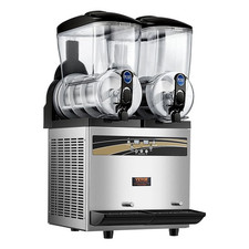 VEVOR Macchina per Bevande Ghiacciate 2X15L in Acciaio Inox per Ristorante Bar
