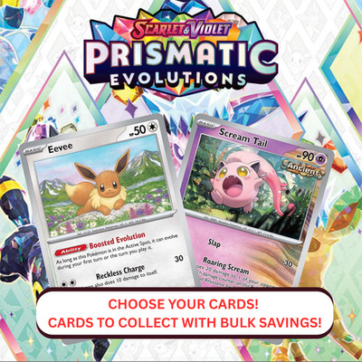 Pokemon TCG Prismatic Evolutions Choose Your Card Commons Uncommons