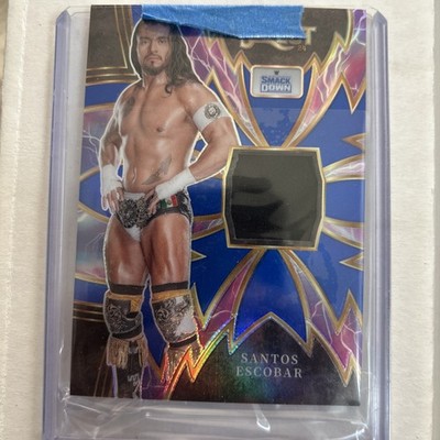 SANTOS ESCOBAR 2024 SELECT SPARKS PRIZM EVENT USED MAT RELIC WWE SUPERSTAR