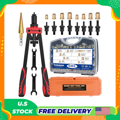 Rivet Nut Tool Kit with 501Pcs Rivet Nuts(10-24，1/4-20, 5/16-18, 3/8-16, M5, M6,