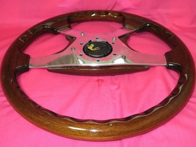 MOMO ASTRA Steering Wheel 360mm Dark Wood Polished JDM Toyota