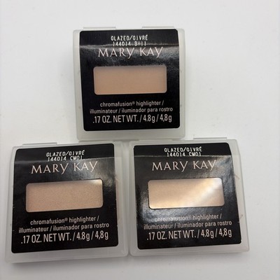Mary Kay Chromafusion Highlighter GLAZED #144014 0.17 Net Wt Lot Of 3 New