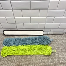 Norex Dusting Wand 2 Attachments Green And Blue Long Duster Environmental EUC
