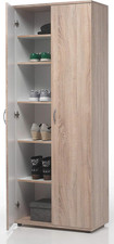 - Talento - Scarpiera in Legno Laminato Con 2 Ante a Battente E 5 Ripiani Intern
