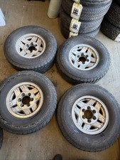 4 X TOYOTA LAND CRUISER HILUX 4RUNNER 15” ALLOY WHEELS 7JJ ET8 6 Stud 6x139.7 AT