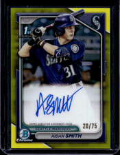 2024 Bowman Chrome Aidan Smith #CPA-ASM Autograph Yellow /75
