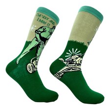 Men's Im and I Mow It Socks Funny Yardwork Lawn Care Parody Joke Footwear