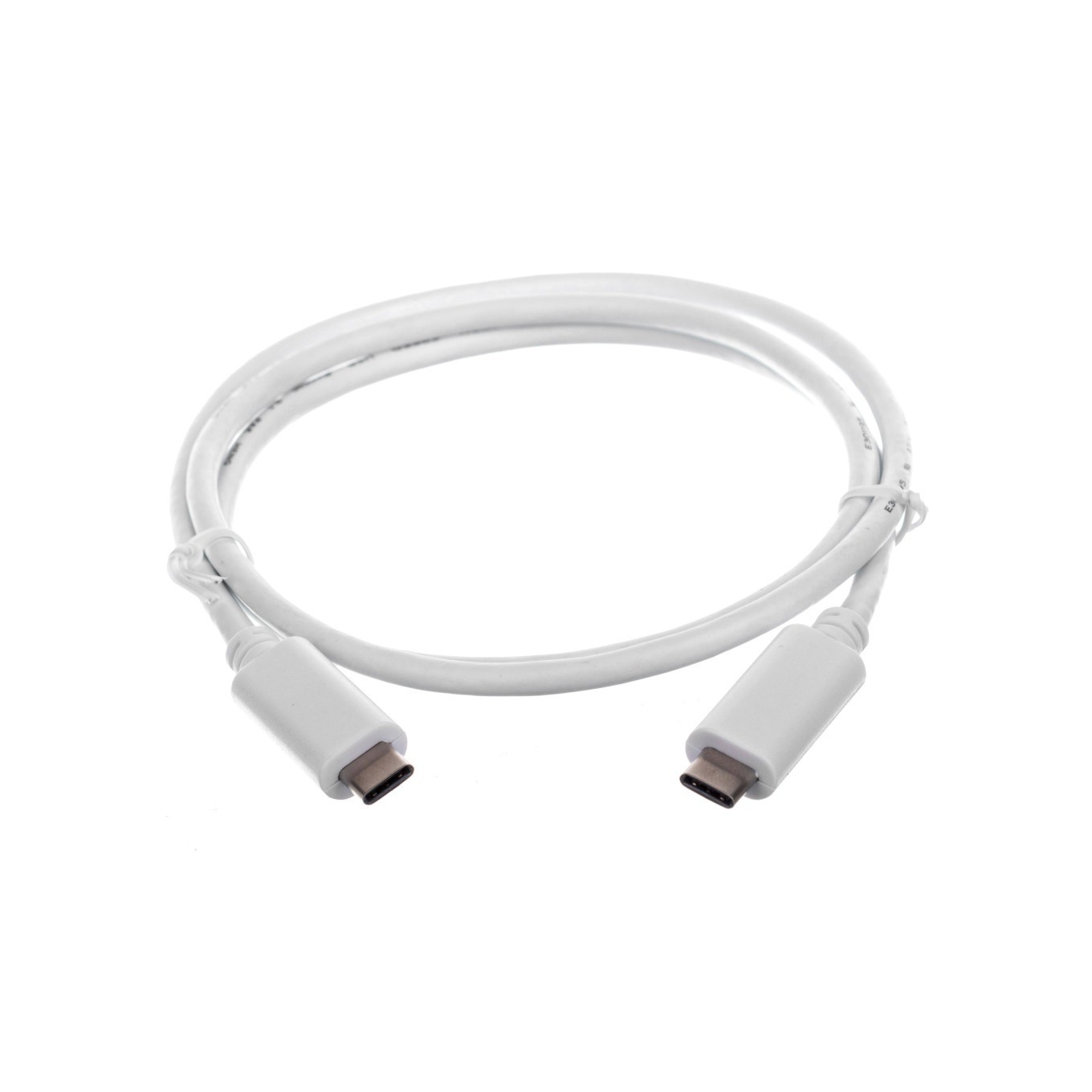 Générique Blanc Câble Usb 3.1 Type C (Mâle/Mâle) - 1 M - Image 2