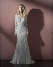 Blush Hayley Paige NEW Wedding Dress Size 14 NO-12107 MSRP-$1,950 NWT