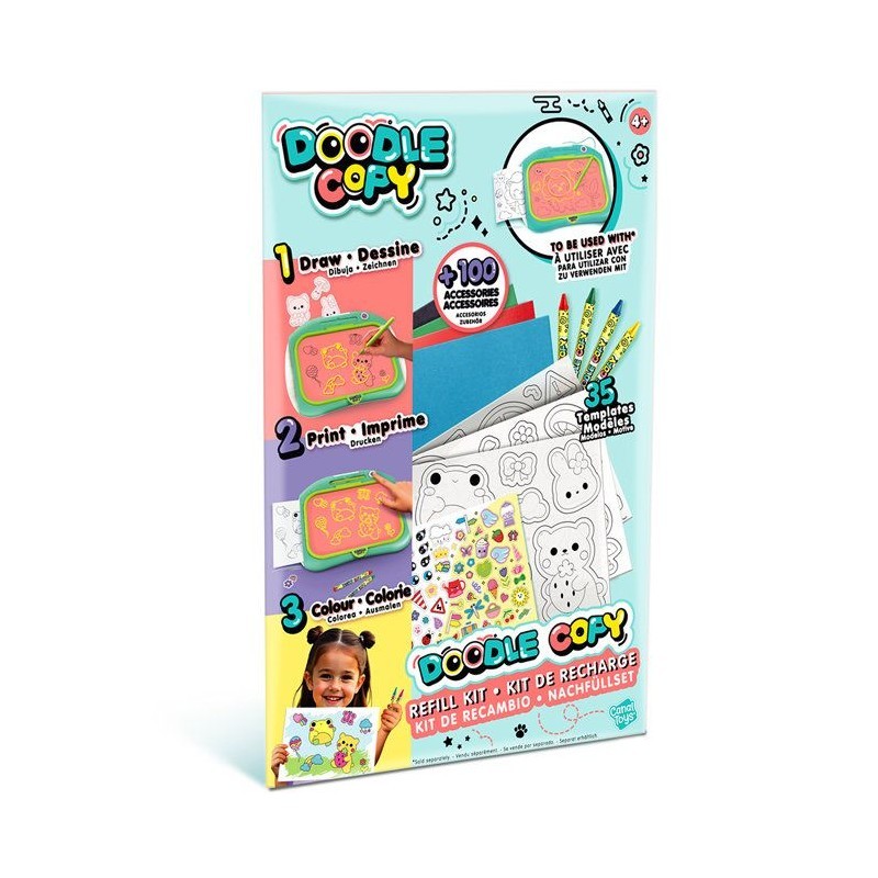 Doodle Copy Kit de Recharge Canal Toys Activité Calque pour Après-Midi Pluvieux