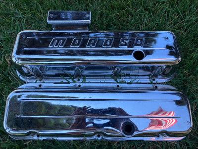 Vintage Moroso Chrome Valve Cover Pre-Owned