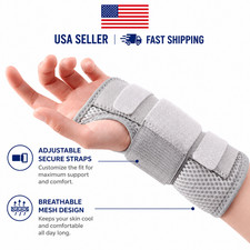 NEW Wrist Brace for Carpal Tunnel - Adjustable Night Support Brace with Splints