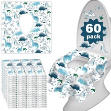 60 Pack Toilet Seat Covers Disposable, Extra Large Waterproof Toilet Cover fo...