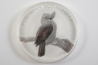 O55Z02 Silber 999 Münze 1 kg 2010 Australian Kookaburra