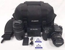 Canon D126591 EOS 80D 24.2 MP DSLR Camera W/ 18-55 & 75-300 Lens Combo Kit 40755
