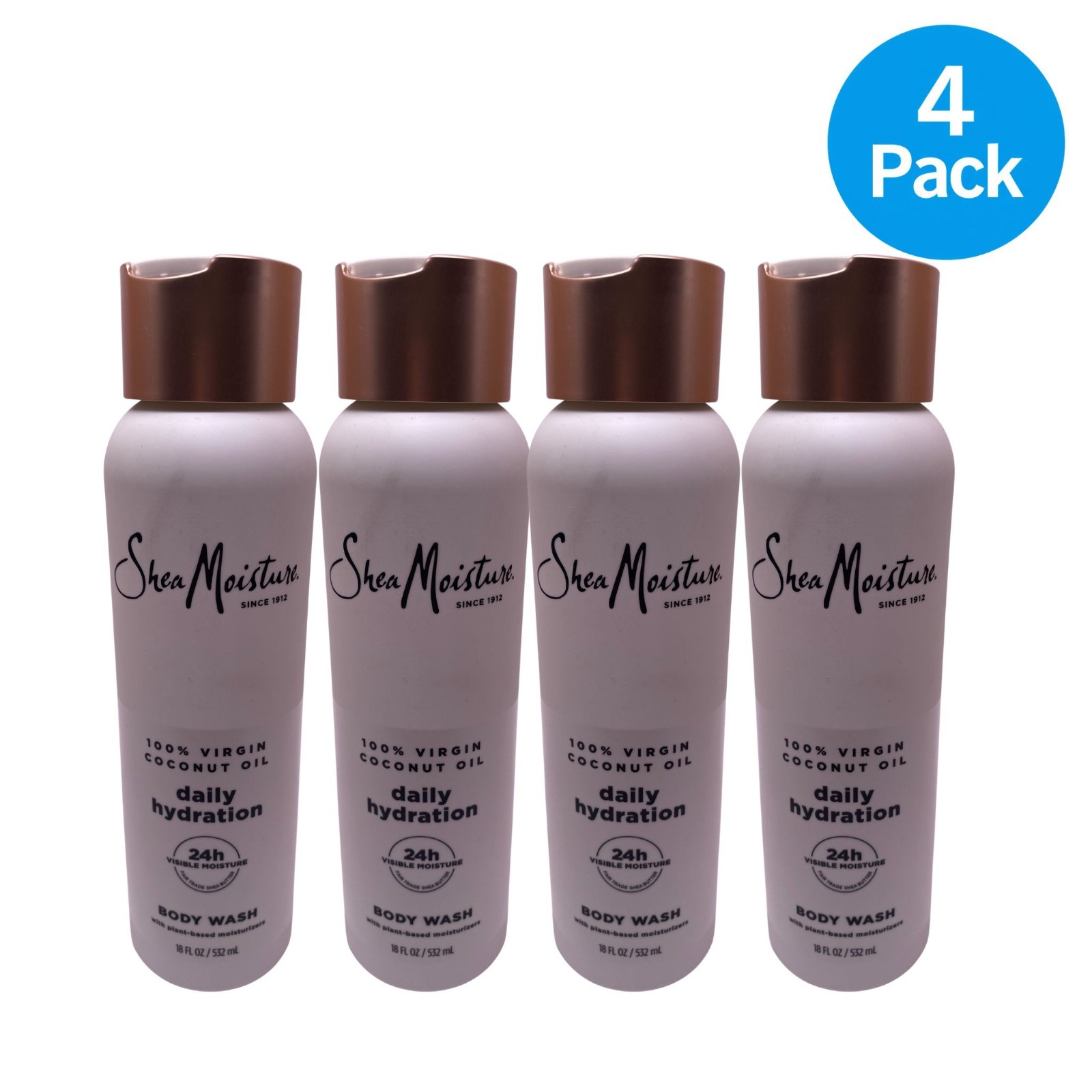 SheaMoisture Body Wash Coconut Oil Daily Hydration 18oz 4 Pa