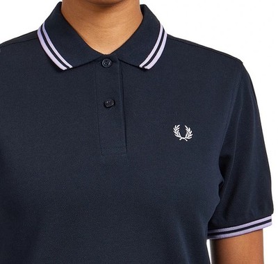 FRED PERRY TWIN TIPPED POLO SHIRT G3600 X49 REGULAR FIT NAVY NEU MIT ETIKETT