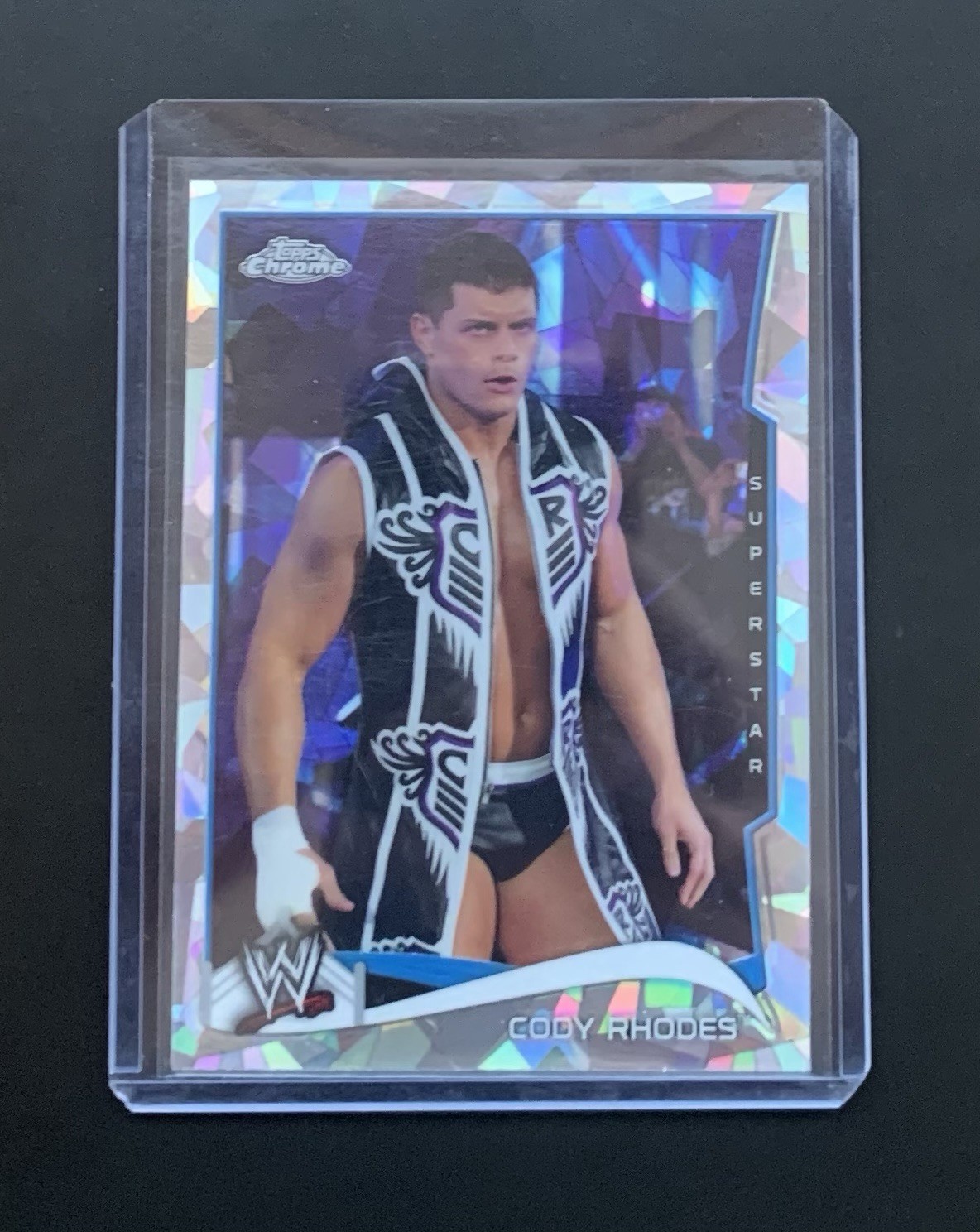 2014 Topps Chrome WWE Cody Rhodes Atomic Refractor #62 Superstar