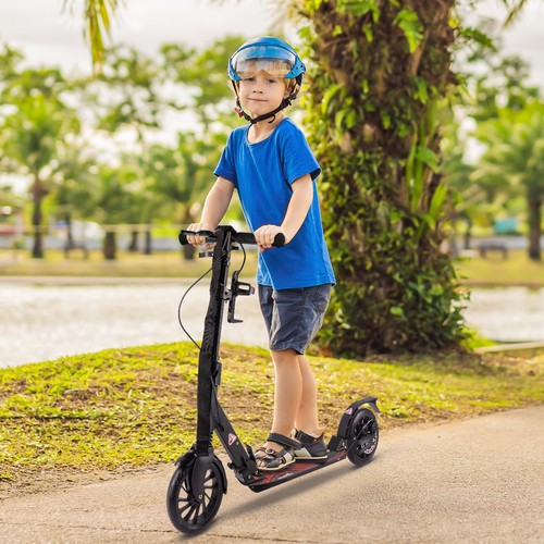 Malplay Kinderroller Scooter Roller mit Flaschenhalter, Gurt Bremse Stoßdämpfung - Bild 5 von 12