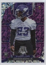 2022 Panini Mosaic Rookies No Huddle Purple Prizm 36/50 Andrew Booth Jr #386 s1i
