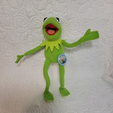 VINTAGE NANCO JIM HENSON'S MUPPETS KERMIT THE FROG PLUSH TOY DOLL 11"