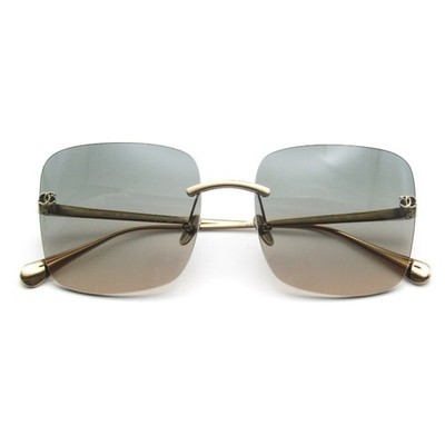 fromJapan様CHANELツーピース CHANEL Sunglasses CH 4287 T Made in Japan Square Rimless Two Point