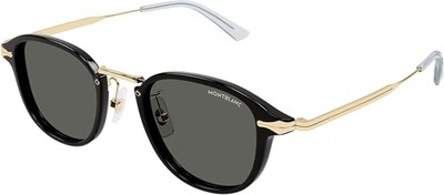 NEW Authentic Men's Mont Blanc Sunglasses - MB0336S-001/003 48 mm - Black/Gray