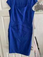 Roman originals size 14 Blue body con dress excellent condition party evening