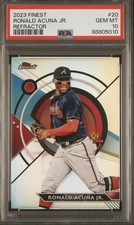 2023 Topps Finest - Ronald Acuña Jr. #20 Refractor MLB Atlanta Braves