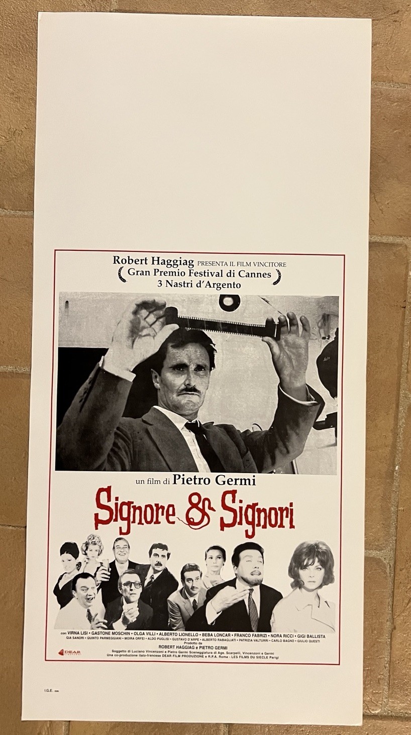 Locandina originale film Signore e signori (1965) - Regia di Pietro Germi