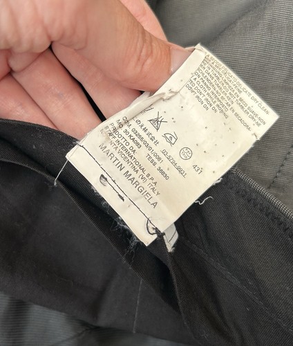Tuta SS 2008 Maison Margiela grigio cotone blazer slim e pantaloni regular tg 50 - Foto 19 di 19