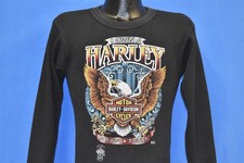 vintage 80s 3D EMBLEM HARLEY DAVIDSON THERMAL I OWN A NOT JUST A t-shirt SMALL S