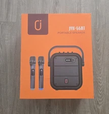 JYX Karaoke Machine with Two Wireless Microphones Portable Bluetooth Speaker