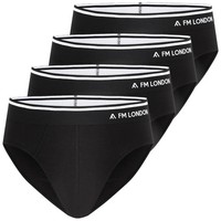 Bambus Slips Herren 4Er-Pack Schwarz S Eu Fm London UnterwäSche