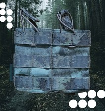 Warrior Assaults Systems 5.56mm Molle Fast Mag Double Pouch A-TACS AU