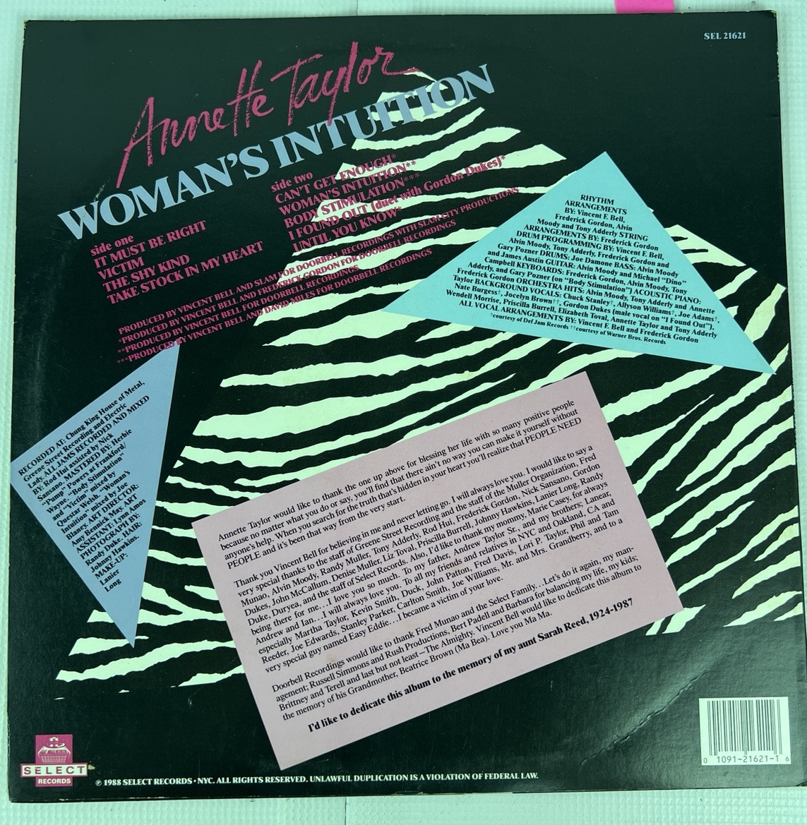 ANNETTE TAYLOR / WOMAN’ S Annette Taylor - Woman's Intuition 12