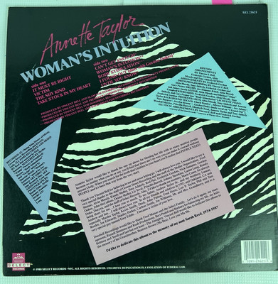 ANNETTE TAYLOR / WOMAN’ S Annette Taylor - Woman's Intuition (1988) FULL ALBUM - YouTube