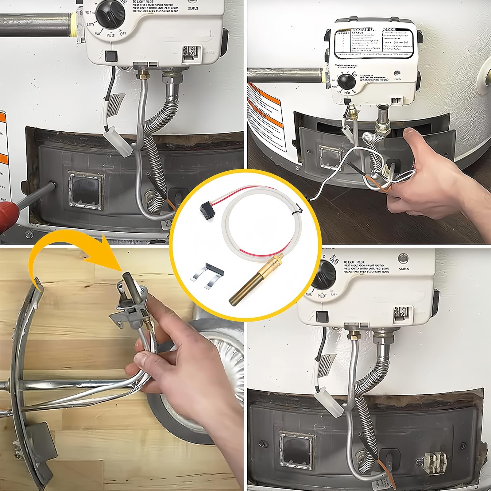 Rheem Ruud Thermopile Sensor SP20824 SP21058 27.5" 750mV Water Heater Repair