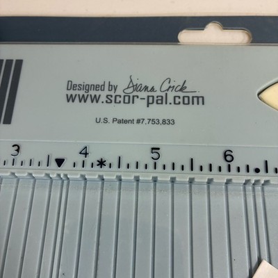 NEW Scor-Pal 12x12 Measuring-Scoring Board Diana Crick Paper Craft W/Bone Tool