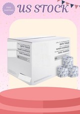 Standard 2-Ply Bath Tissue - 3" x 4", 400 Sheets Per Roll, 96 Count Bulk Pack